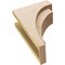 Ekena Millwork 7"W x 14"D x 21"H Classic Rivera Rough Cedar Woodgrain TimberThane Corbel, Primed Tan CORUR07X14X21RIVRCPR - alternate 6